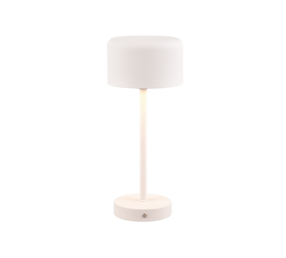 Jeff LED table lamp matt white rechargeable — R59151131