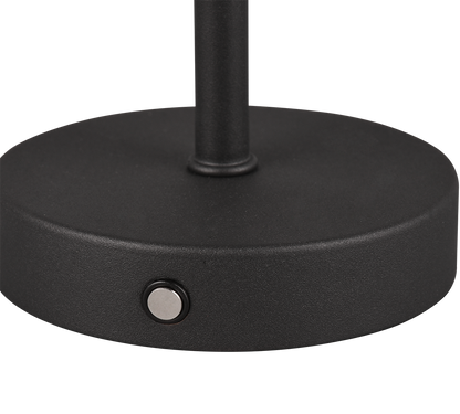 Jeff LED table lamp matt black rechargeable — R59151132