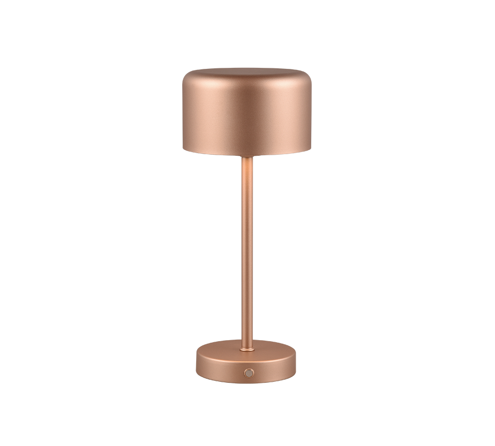 Jeff LED table lamp coffee brown rechargeable — R59151165