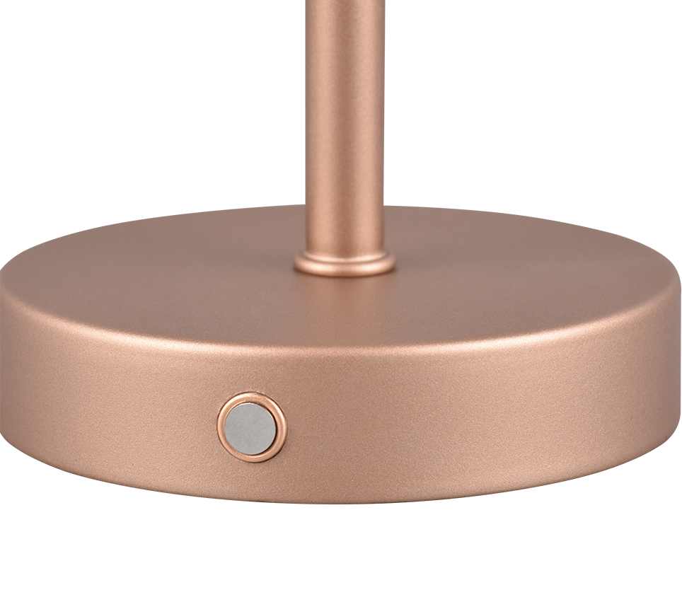 Jeff LED table lamp coffee brown rechargeable — R59151165