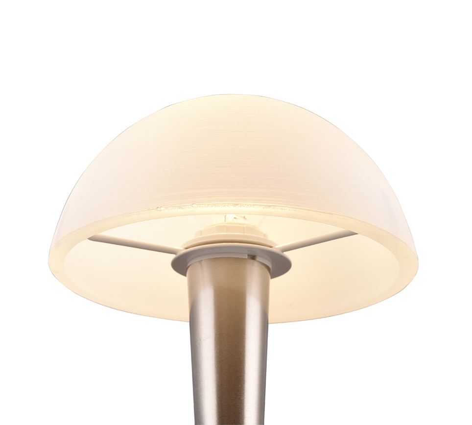 Canaria table lamp E14 (incl.) brushed steel — R59561107