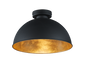 Jimmy ceiling lamp E27 black/gold — R60121002