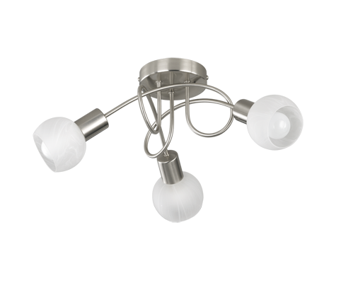 Antibes spotlight 3-pc 45 cm 3xE14 brushed steel — R60173007