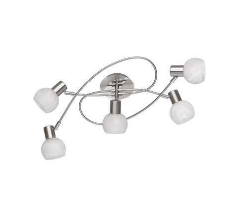 Antibes spotlight 5-pc E14 brushed steel — R60175007