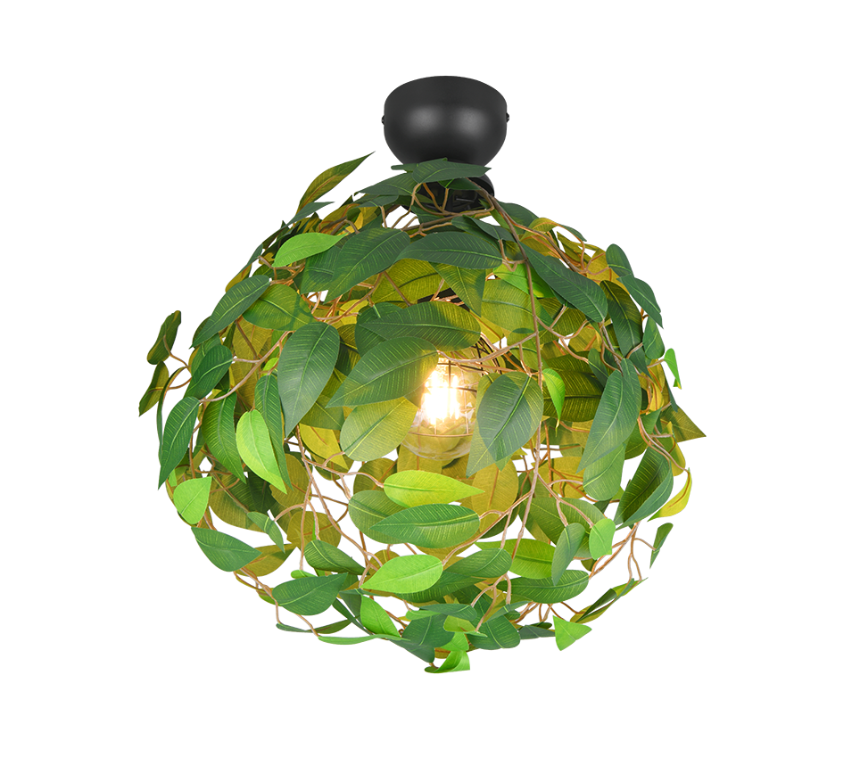 Leavy ceiling lamp 38 cm E27 green — R60461015