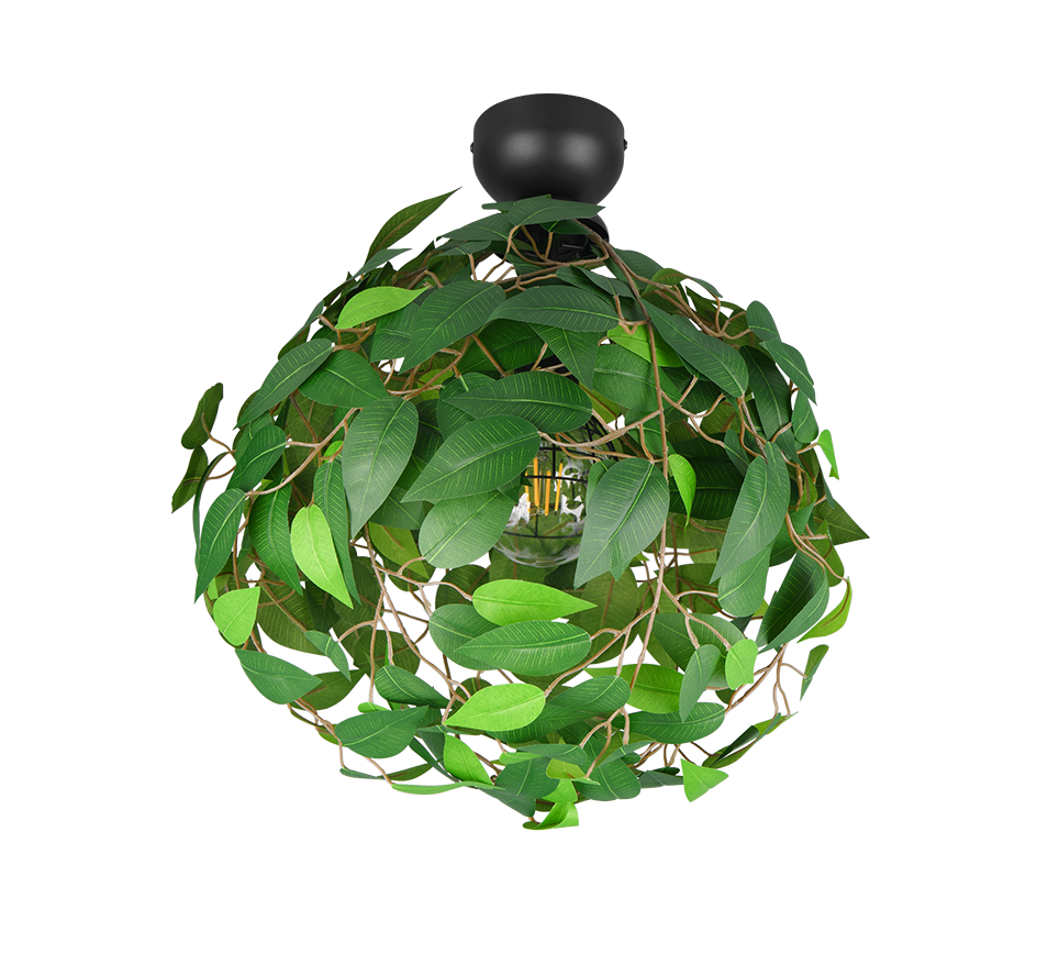 Leavy ceiling lamp 38 cm E27 green — R60461015