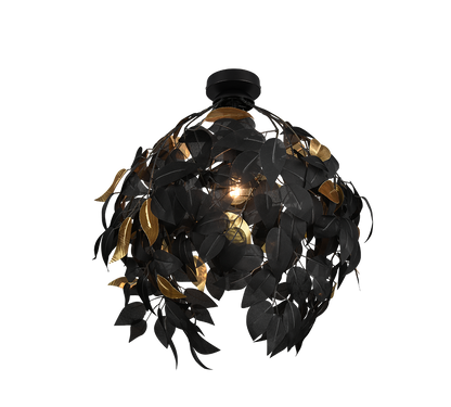 Leavy ceiling lamp 38 cm E27 matt black — R60461032