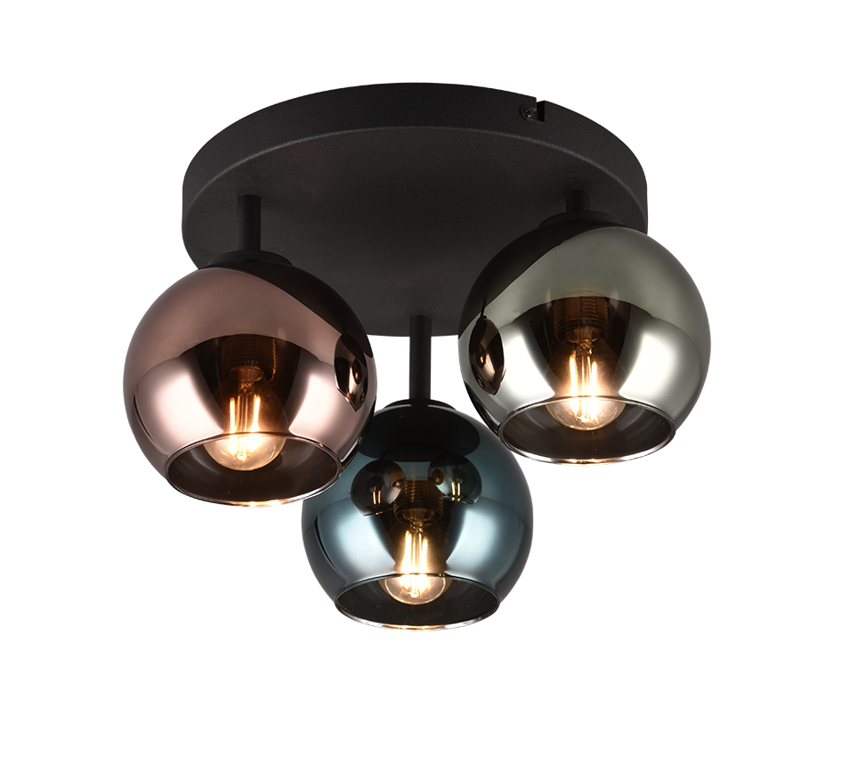 Sheldon ceiling lamp 3-pc E14 multicolor — R61303017