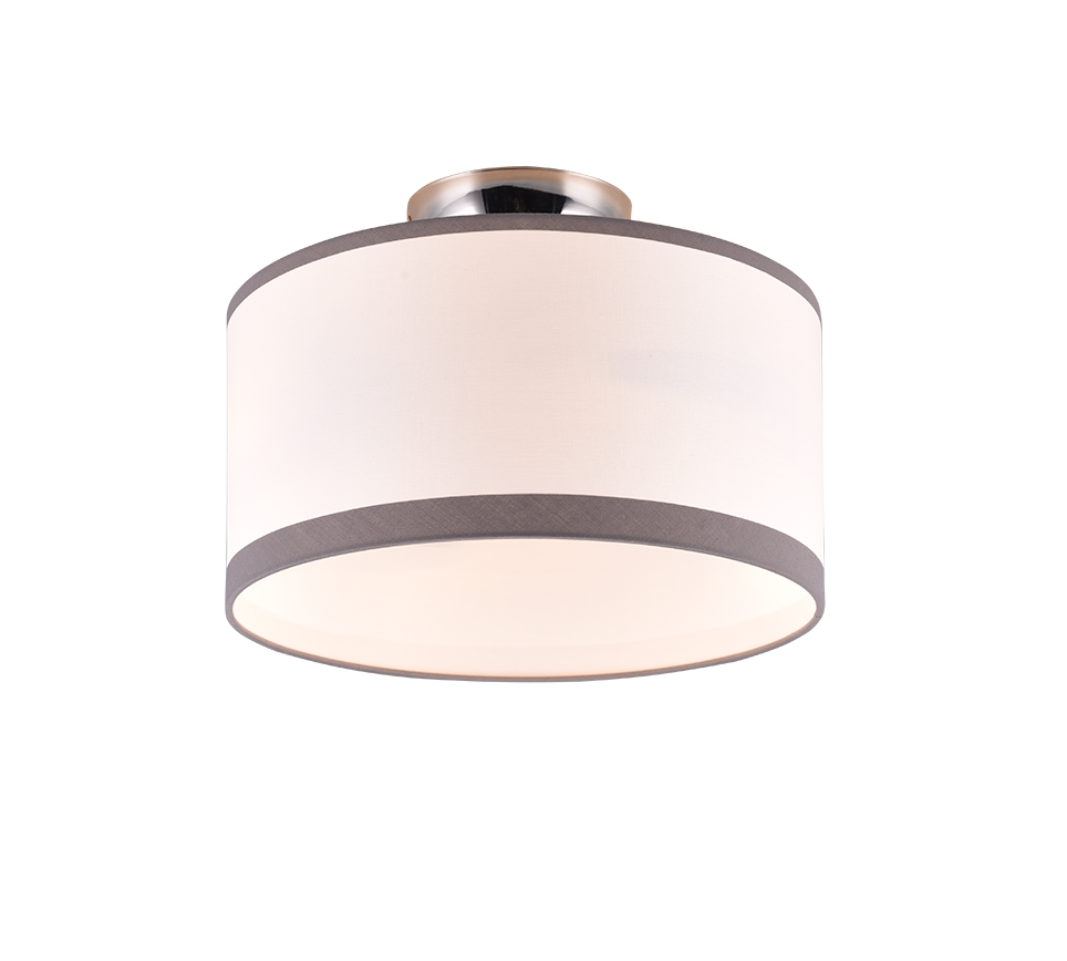 Davos ceiling lamp 30 cm 2xE14 chrome/white — R61552006