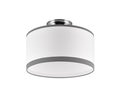 Davos ceiling lamp 30 cm 2xE14 chrome/white — R61552006