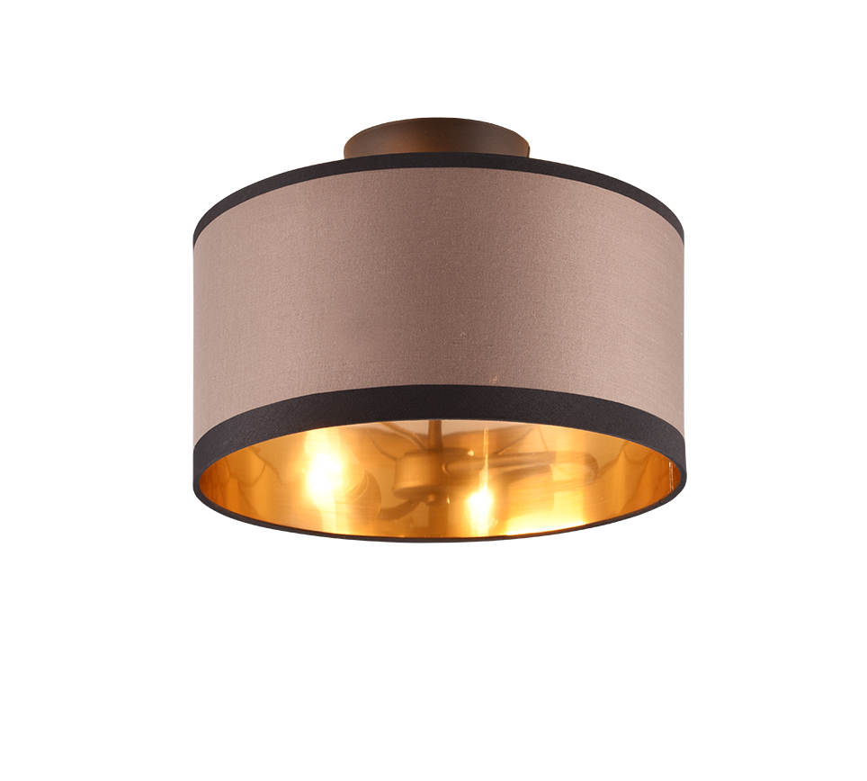 Davos ceiling lamp 30 cm 2xE14 matt black/greige — R61552041