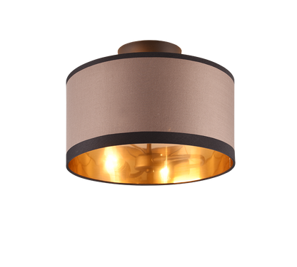 Davos ceiling lamp 30 cm 2xE14 matt black/greige — R61552041