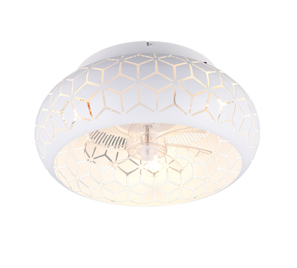 Bidar ceiling fan 3xE27 matt white — R61574031