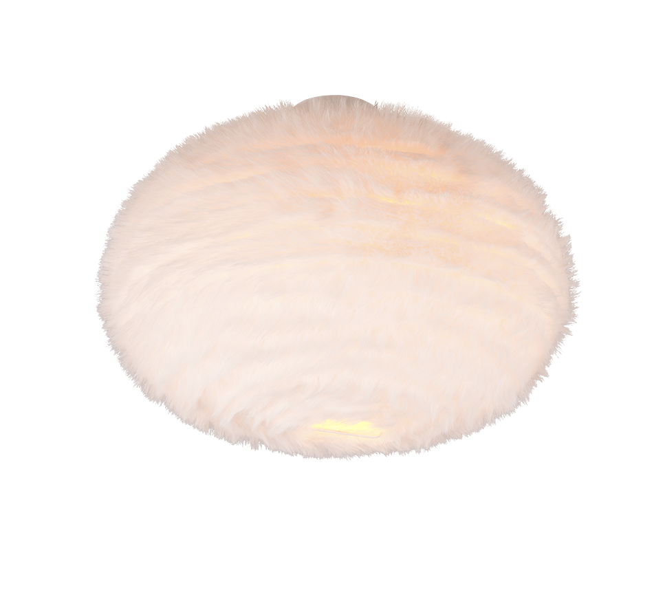 Furry ceiling lamp 2xE27 sand white — R61582001