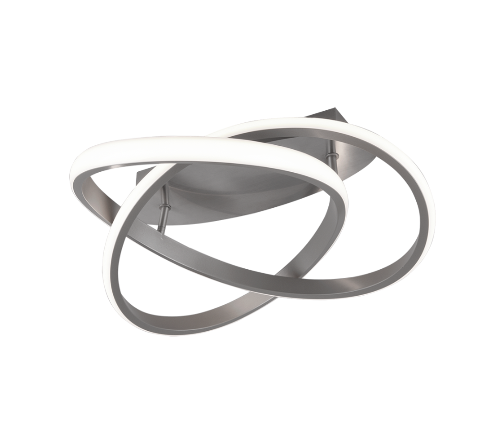 Course LED ceiling lamp brushed steel — R62051107