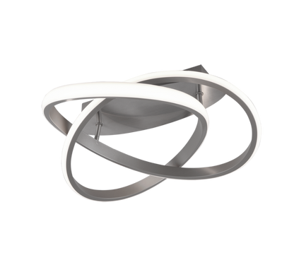 Course LED ceiling lamp brushed steel — R62051107
