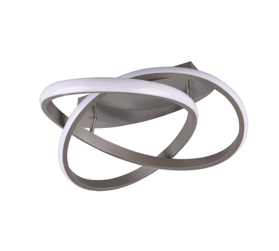 Course LED ceiling lamp brushed steel — R62051107