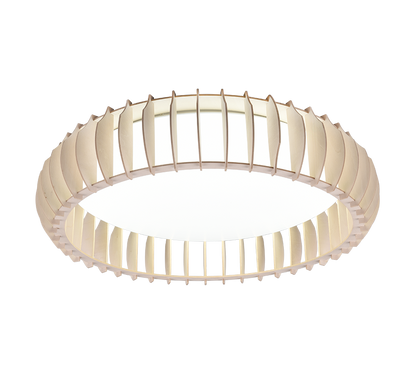 Monte LED ceiling lamp 60 cm wood — R62171930