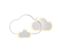 Cloudy LED ceiling lamp matt white RGBW — R62263131