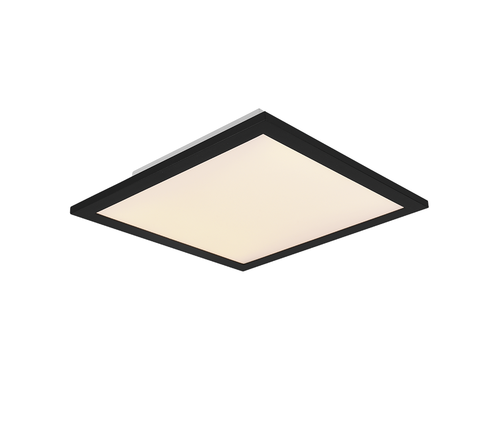Alpha LED ceiling lamp 29x29 cm matt black — R62323032