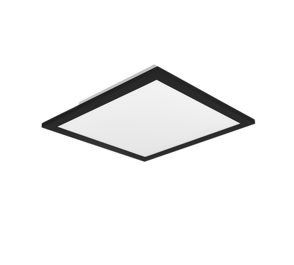 Alpha LED ceiling lamp 29x29 cm matt black — R62323032