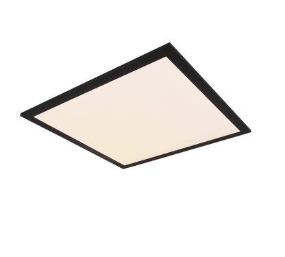 Alpha LED ceiling lamp 45x45 cm matt black — R62324532