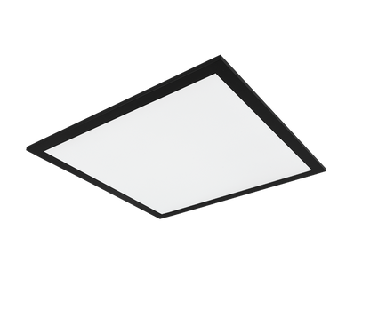 Alpha LED ceiling lamp 45x45 cm matt black — R62324532