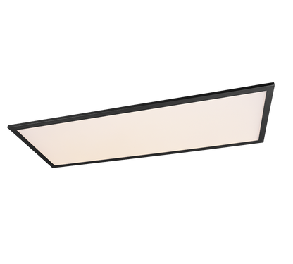 Alpha LED ceiling lamp 80x29 cm matt black — R62328032