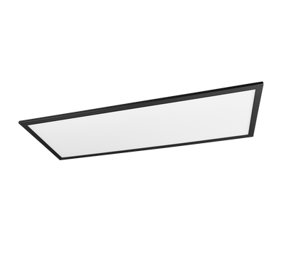 Alpha LED ceiling lamp 80x29 cm matt black — R62328032