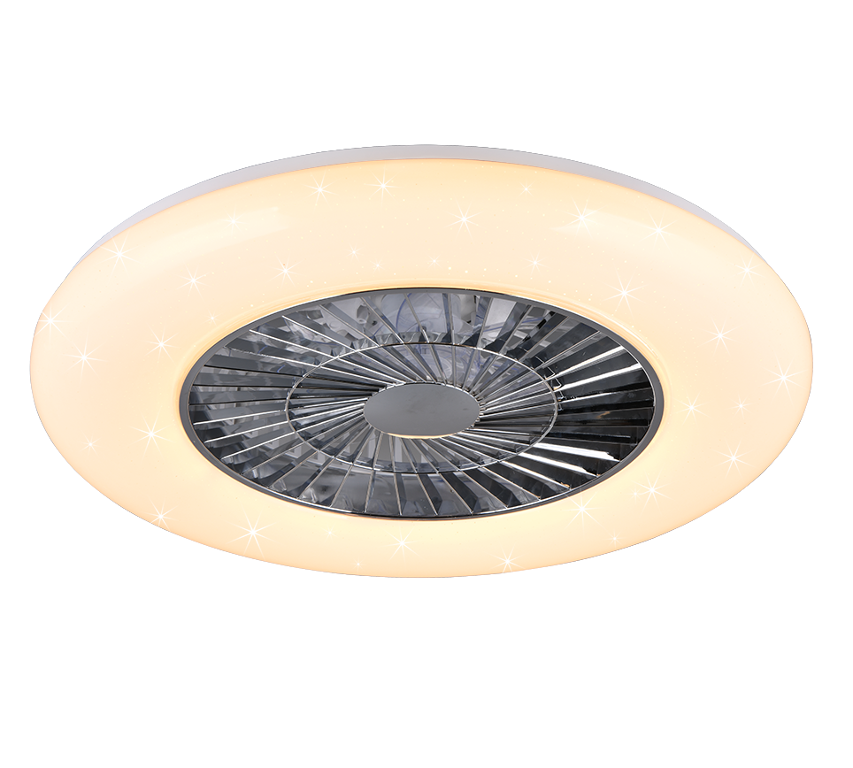 Visby LED ceiling fan 59 cm white starlight — R62402106