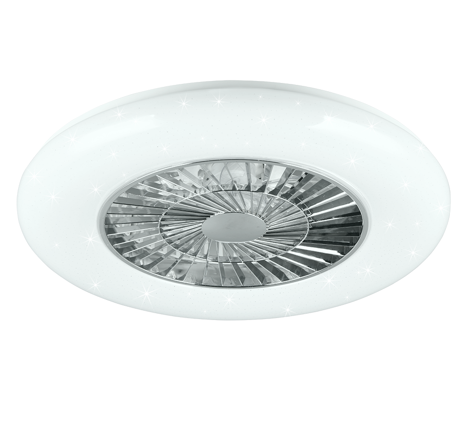 Visby LED ceiling fan 59 cm white starlight — R62402106