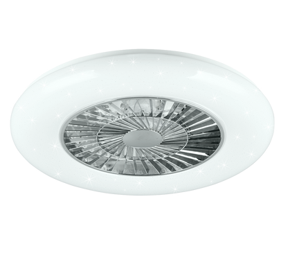 Visby LED ceiling fan 59 cm white starlight — R62402106