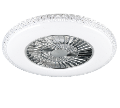 Harstad LED ceiling fan chrome starlight — R62412106