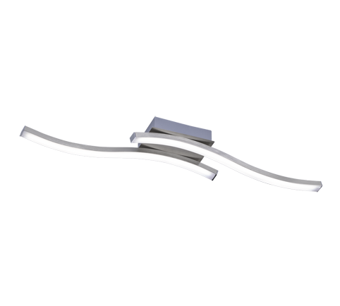 Route LED ceiling lamp 2-pc brushed steel — R62472107