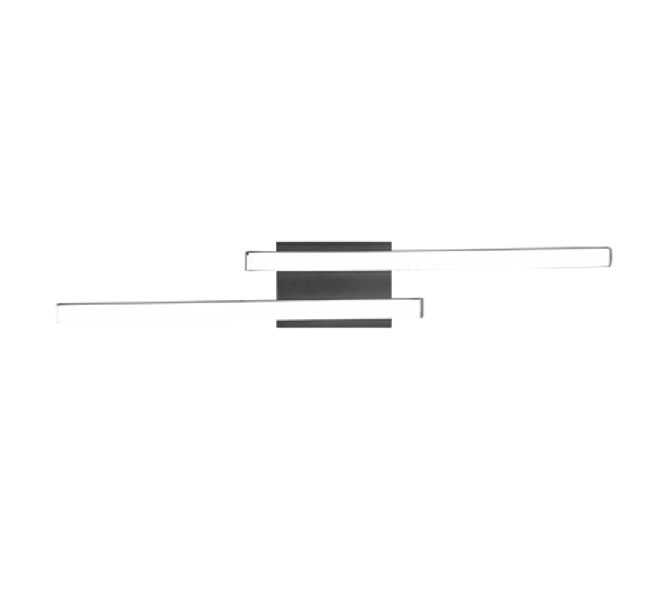 Route LED ceiling lamp 2-pc matt black 4000K — R62472432