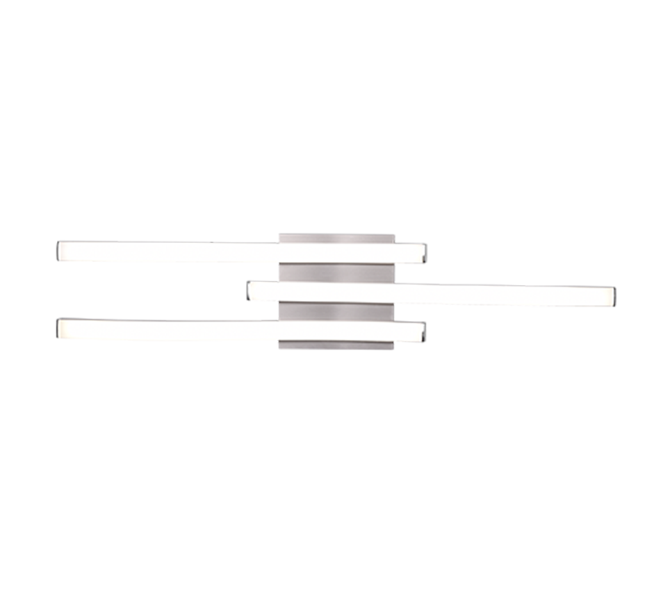 Route LED ceiling lamp 3-pc brushed steel 4000K — R62473407