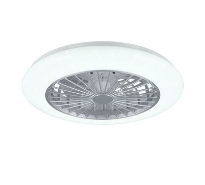 Stralsund LED ceiling fan grey starlight — R62522187