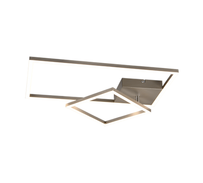 Padella LED ceiling lamp brushed steel 4000K — R62642407