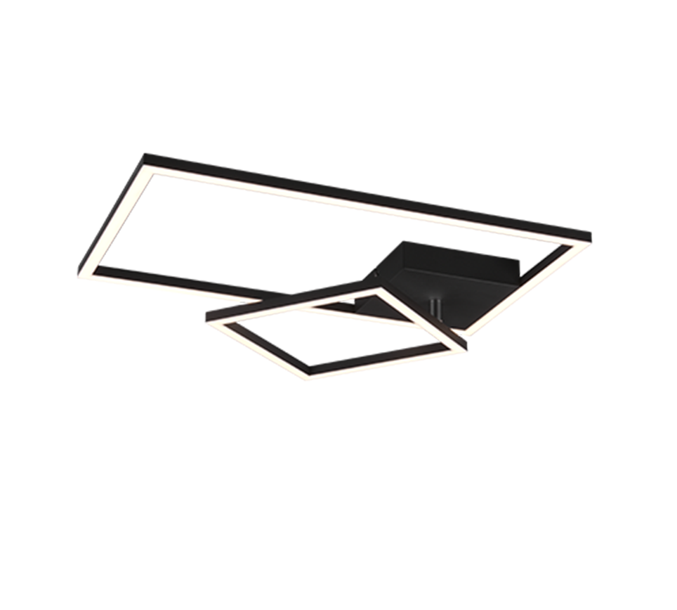 Padella LED ceiling lamp matt black 4000K — R62642432