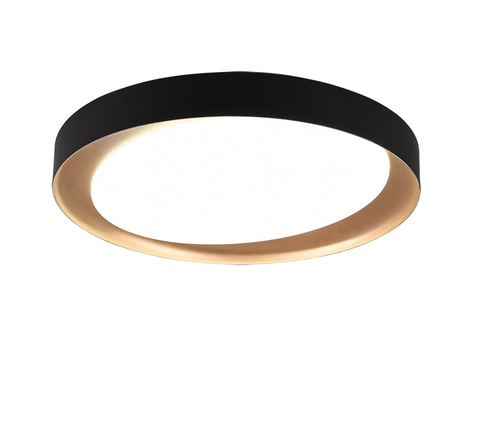 Zeta LED ceiling lamp black/gold — R62712402