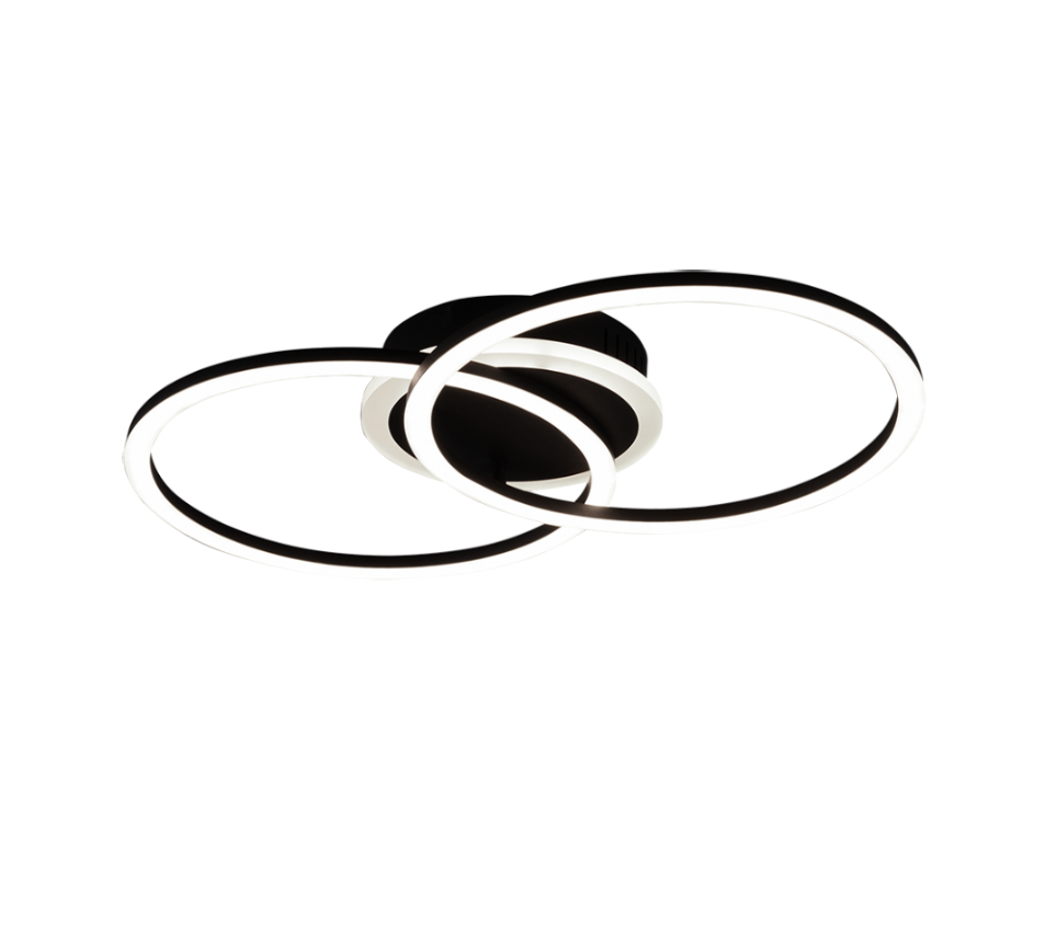 Venida LED ceiling lamp round black — R62783132