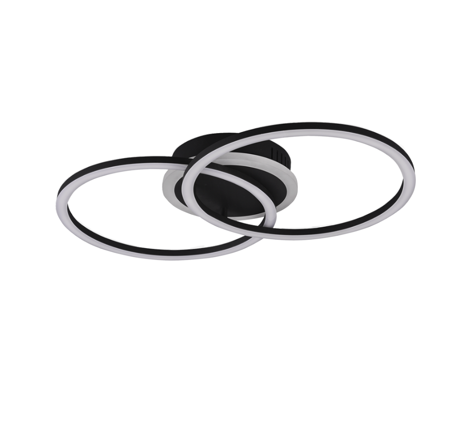 Venida LED ceiling lamp round black — R62783132