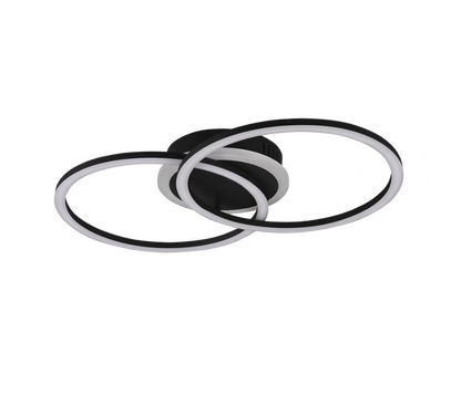 Venida LED ceiling lamp round black — R62783132