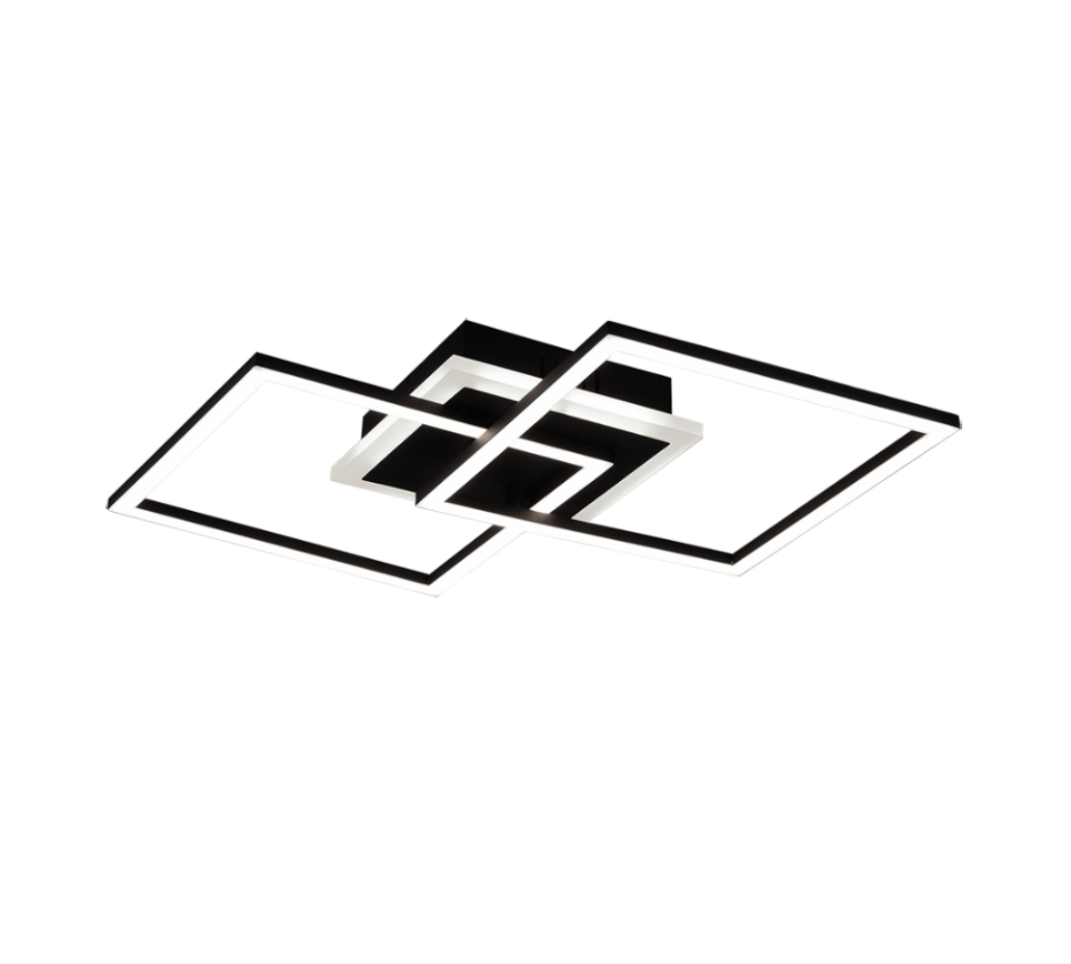 Venida LED ceiling lamp square black — R62793132