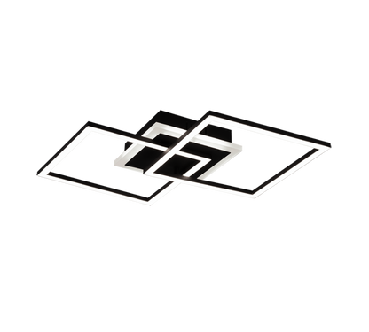 Venida LED ceiling lamp square black — R62793132
