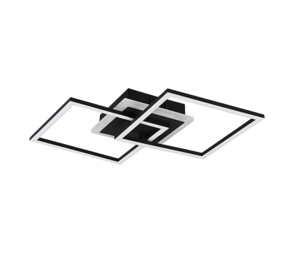 Venida LED ceiling lamp square black — R62793132