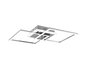 Venida LED ceiling lamp square chrome 4000K — R62793406