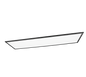 Gamma LED ceiling lamp 119x29 cm matt black — R62861232