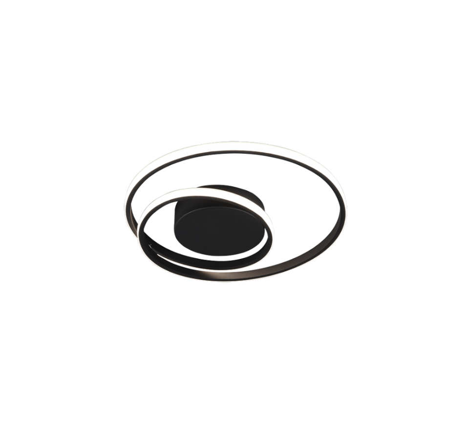 Zibal LED ceiling lamp matt black — R62911132