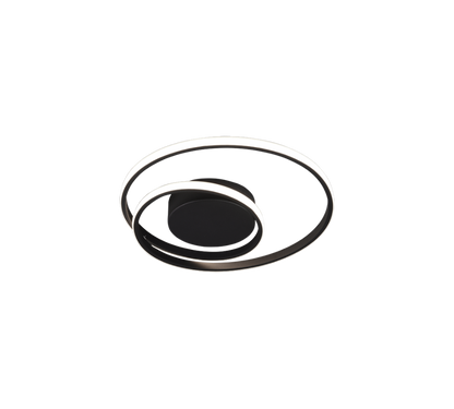 Zibal LED ceiling lamp matt black — R62911132